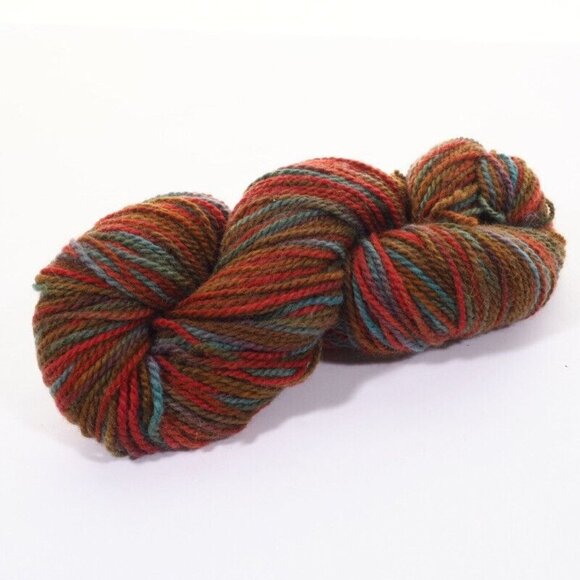 Hand Dyed Blue Face Leicester Wool Cool Water DK Yarn Multi Colored 179 Yds - Picture 2 of 4